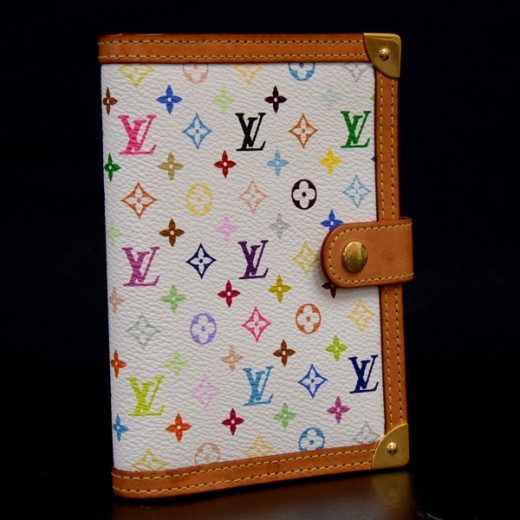 Louis Vuitton Louis Vuitton White Multicolor Monogram Agenda Mini