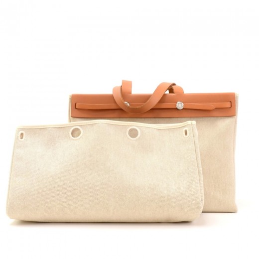 Hermès Herbag Cabas Tote Handbag Canvas & Leather – l'Étoile de Saint Honoré