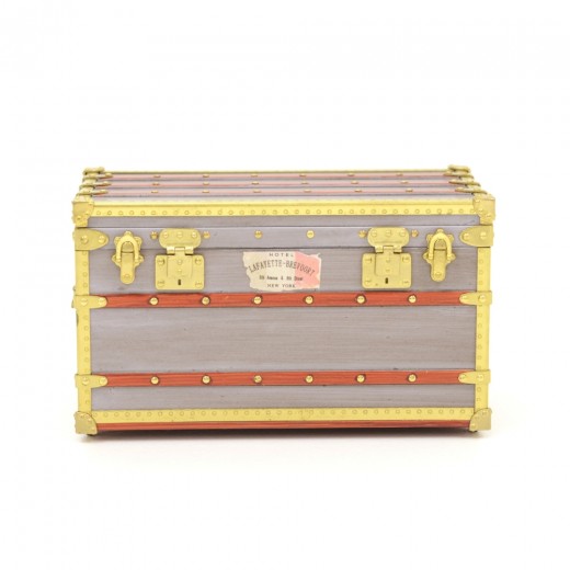 LOUIS VUITTON, Mini Malle Zinc, miniature suitcase/box. Vintage clothing &  Accessories - Auctionet