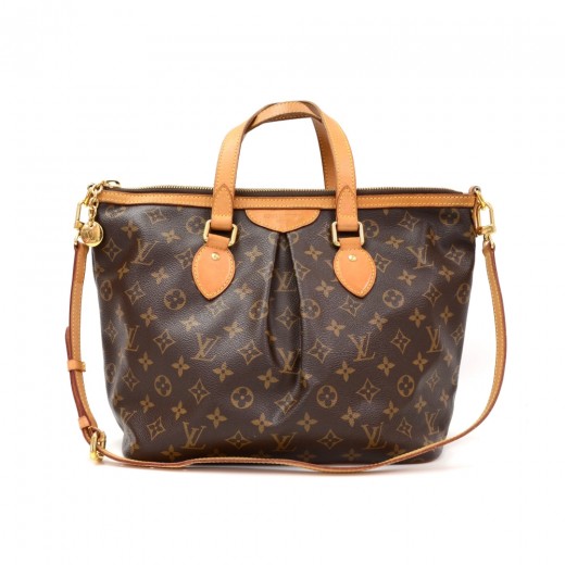 Louis Vuitton Siena Brown Canvas Tote Bag (Pre-Owned)