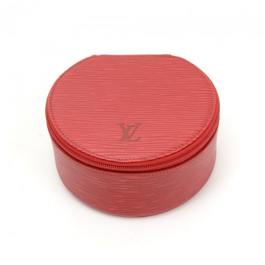 Louis Vuitton Red Epi Leather Jewelry Case Louis Vuitton