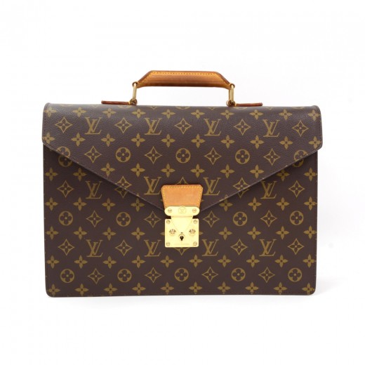 Rare Lv Louis Vuitton Serviette Conseiller Monogram Briefcase