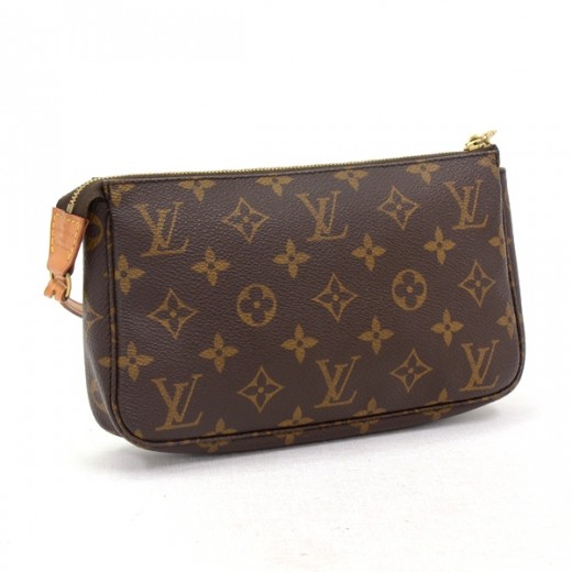 Lous Vuitton brown monogram canvas pochette - BOPF