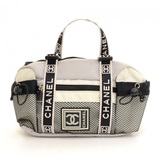 Chanel Blue Denim Bowling Bag Luxury Ligne Medium Satchel For Sale at  1stDibs