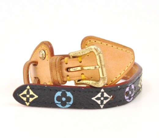 Monogram leather bracelet Louis Vuitton Multicolour in Leather - 28945871