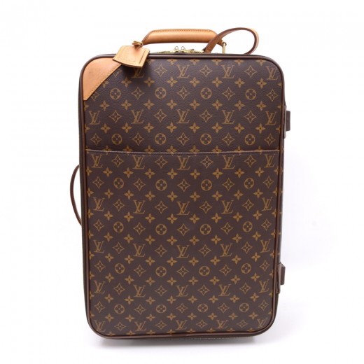 Louis Vuitton Pegase Rolling Luggage Weekend/Travel Bag Brown
