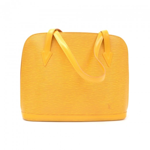 Louis Vuitton Louis Vuitton Lussac Yellow Epi Leather Large Shoulder
