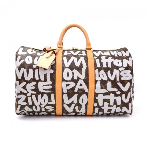 Louis Vuitton Monogram Graffiti Keepall 50 - Brown Luggage and Travel,  Handbags - LOU720838