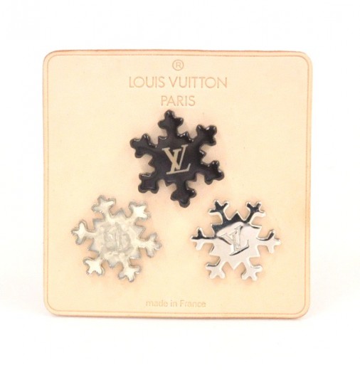 Louis Vuitton Snowflake Pin Brooch Black Metal ref.192143 - Joli
