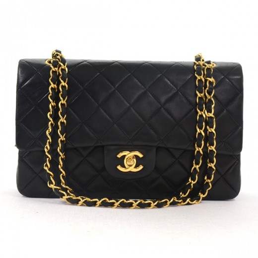 Chanel Chanel Black Quilted Leather  10
