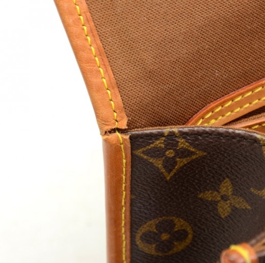 Beverly cloth handbag Louis Vuitton Brown in Cloth - 22644892