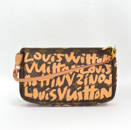 Louis Vuitton Brown Monogram Stephen Sprouse Graffiti Pochette