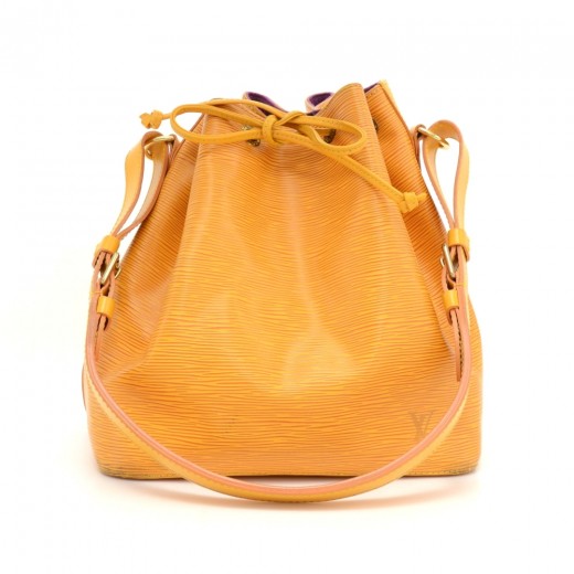 LOUIS VUITTON: Bucket Gm Noe Yellow Epi Leather Shoulder Bag