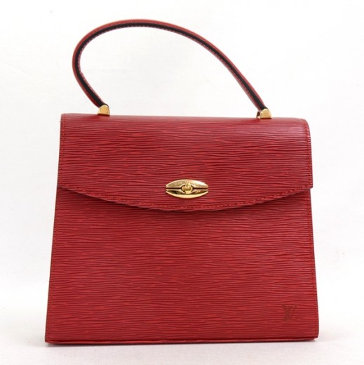 Louis Vuitton Vintage Louis Vuitton Red Epi Leather Malesherbes