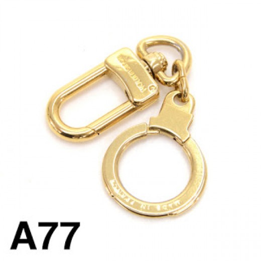 LOUIS VUITTON Anneau Cles Key Ring Gold Tone M62694 LV Auth hs995