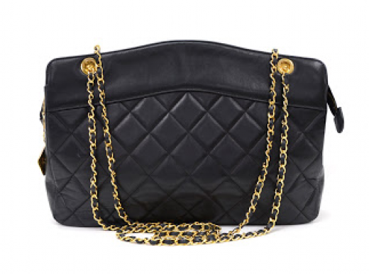 Chanel B51 Chanel Black Quilted Leather Large Tote Bag