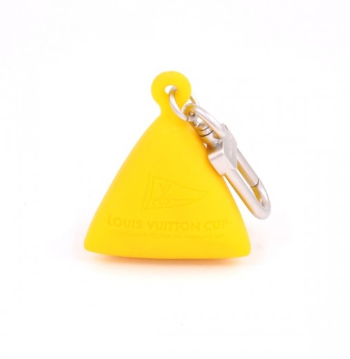 Louis Vuitton Louis Vuitton Yellow LV Cup Rubber Key Holder V687