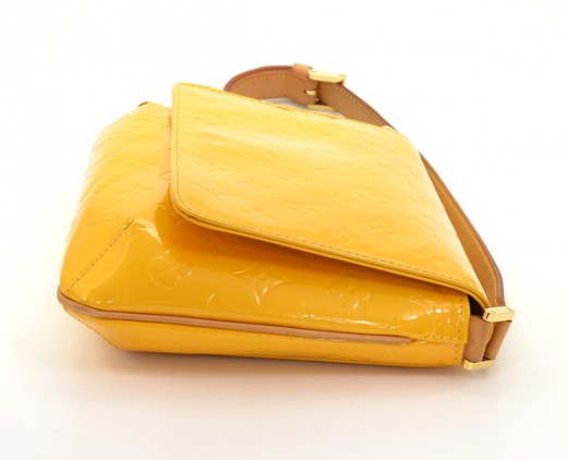 Louis Vuitton Mott Vernis Yellow Clutch Bag ○ Labellov ○ Buy and
