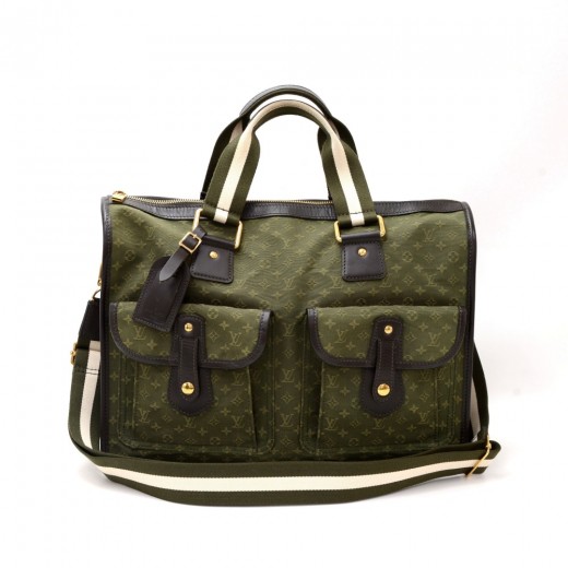 Pre-Owned Louis Vuitton Bag Buzzas Marie Kate Khaki Green Semi