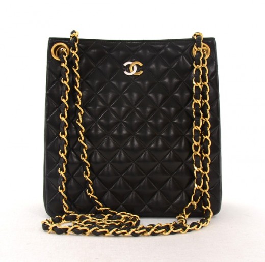 Chanel Vintage Chanel Paris Limited Edition Black Leather Shoulder