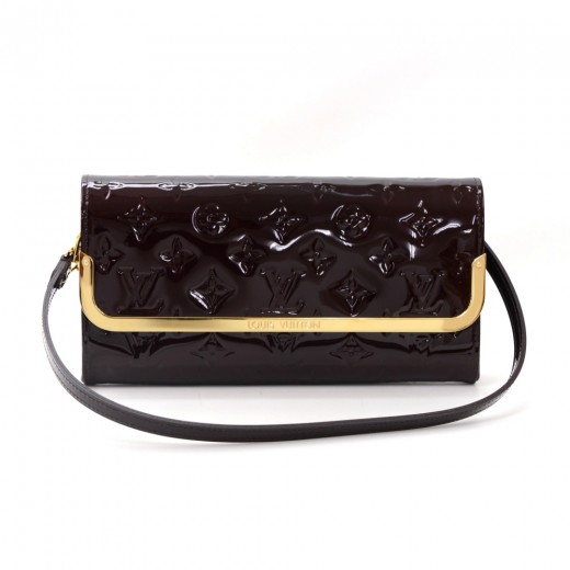 Rossmore patent leather clutch bag