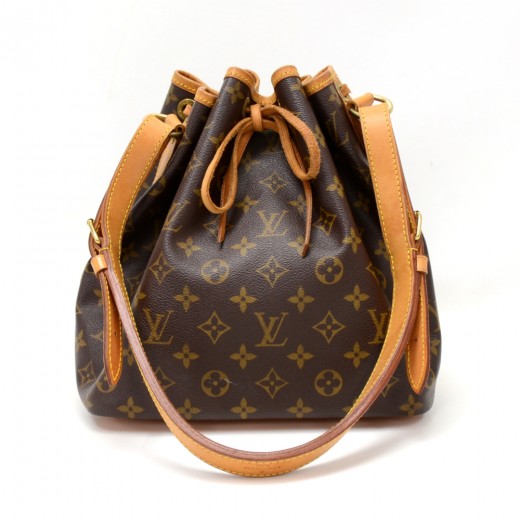 Louis Vuitton, Bags, Auth Louis Vuitton Petit Noe Monogram Unclear  Shoulder Bag