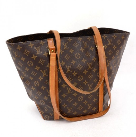 Louis Vuitton 100% Coated Canvas Brown Vintage Monogram Canvas Sac