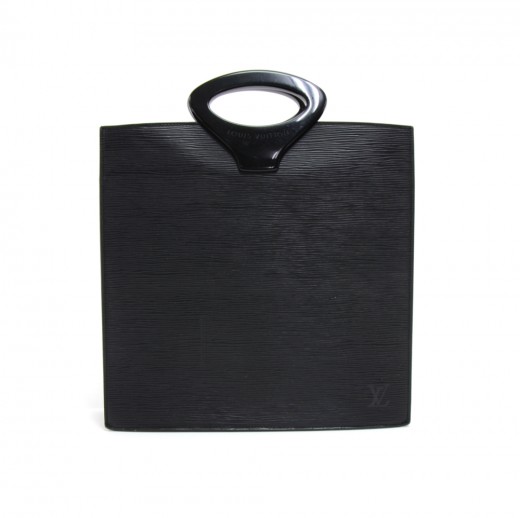 Louis Vuitton Epi Ombre Handbag M52102 Noir Black Leather Women's