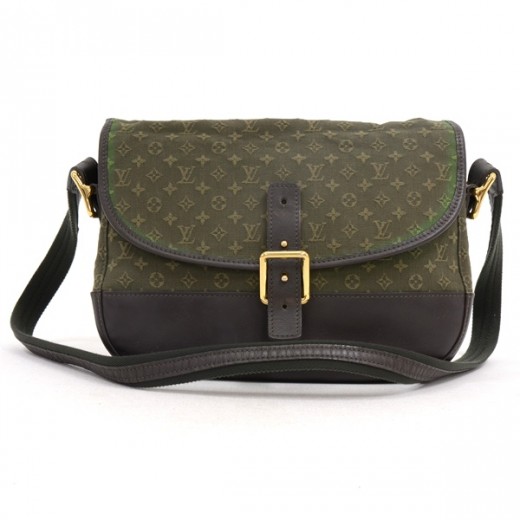 Louis Vuitton Khaki Berangere Flap 4lk0103 Green Monogram Mini Lin Canvas  Cross Body Bag, Louis Vuitton