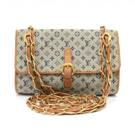 Pre-owned Louis Vuitton Fabric Clutch Bag In Blue