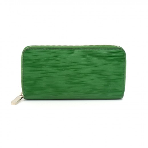 Louis Vuitton Louis Vuitton Green Epi Leather Zippy Long Wallet