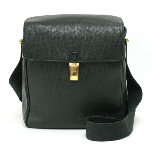 Louis Vuitton Louis Vuitton Yaranga Green Taiga Leather Messenger Bag