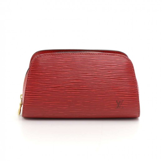 Louis Vuitton Ecrin Red Leather Clutch Bag (Pre-Owned)
