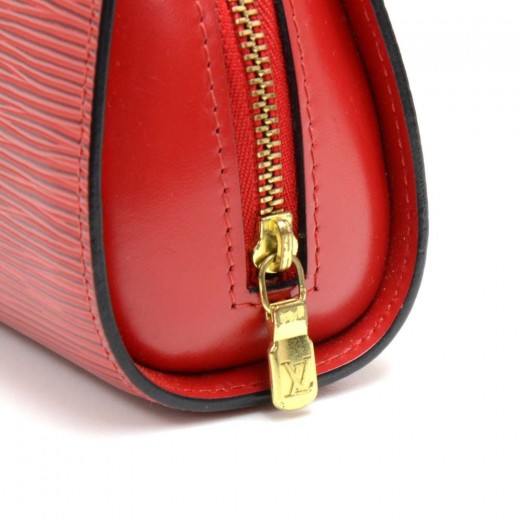 Louis Vuitton Louis Vuitton Dauphine Red Epi Leather Cosmetic Case ...