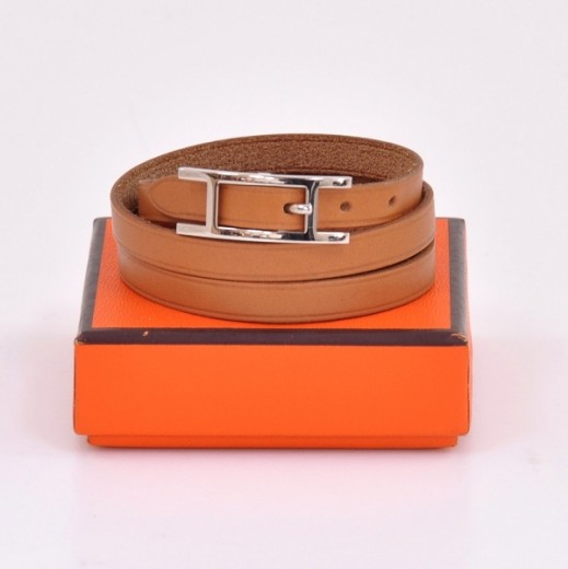Hermès Alma Leather Wrap Bracelet