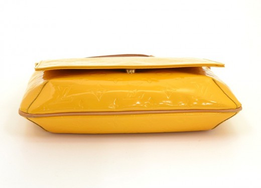 LOUIS VUITTON Vernis Thompson Street Shoulder Bag Yellow From Japan E-46 