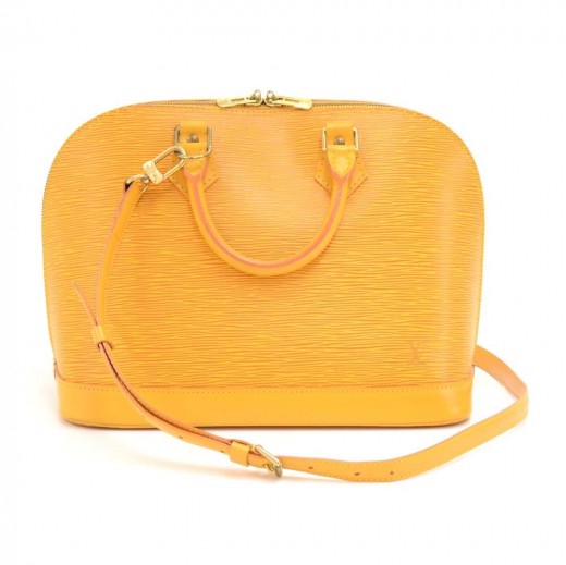 Louis Vuitton Yellow Epi Leather Alma Nano Mini Crossbody Bag – OPA Vintage