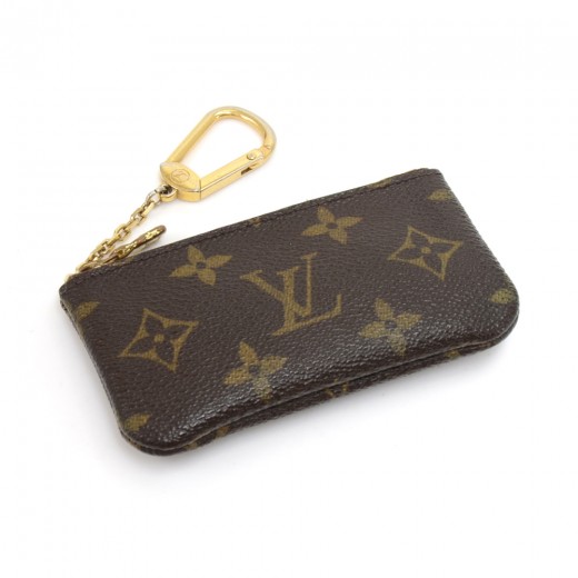 Louis Vuitton Monogram Vernis Pochette Cles Coin Purse Keychain