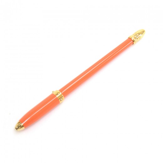 Louis Vuitton Louis Vuitton Stylo Orange & Gold tone Ballpoint Pen