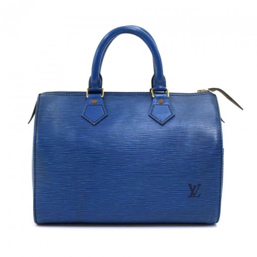 Louis Vuitton Vintage Louis Vuitton Speedy 25 Blue Epi Leather City