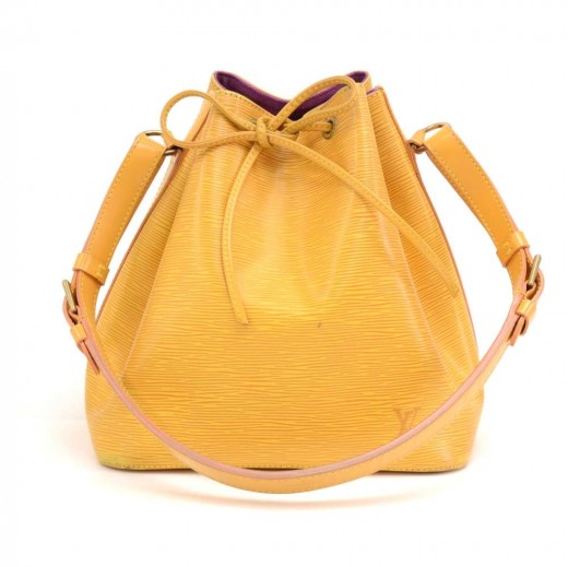 Louis Vuitton Yellow Epi Petit Noe