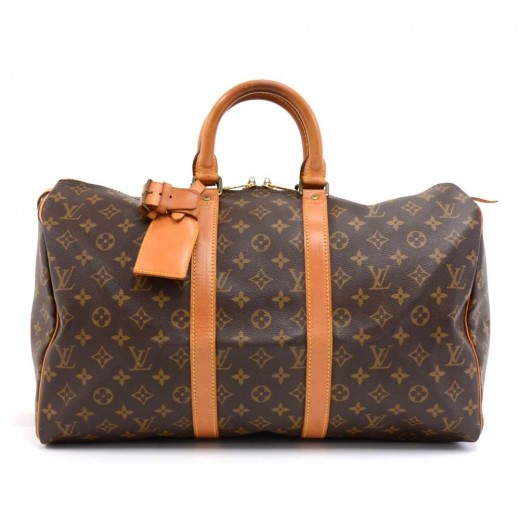 Louis Vuitton, Bags, Authentic Louis Vuitton Travel Bag Keepall 45  Monogram Used Lv Handbag Vintage