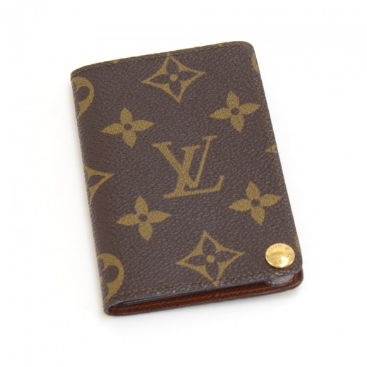 Brown Louis Vuitton Monogram Porte-Cartes Credit Pression Card Holder –  Designer Revival