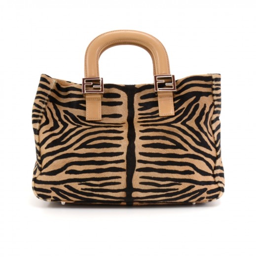 fendi zebra print bag
