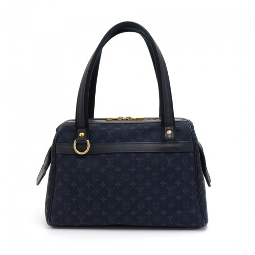 Louis Vuitton Blue Monogram Mini Lin Canvas Josephine PM Bag RJL1380 –  LuxuryPromise