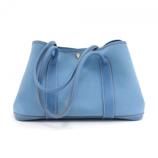 Hermès [Used] Hermes Sack Baga GM canvas blue handbag tote bag Cotton  ref.520474 - Joli Closet
