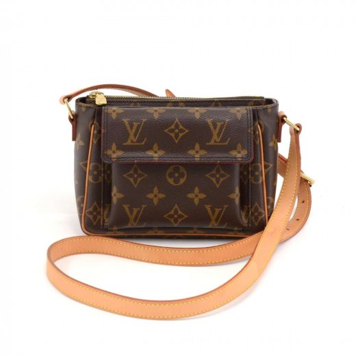 Louis Vuitton Viva Cite Pm Crossbody Purse Lv Shoulder Bag Brown Zip  Handbag Red