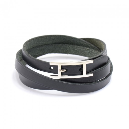 h leather bracelet
