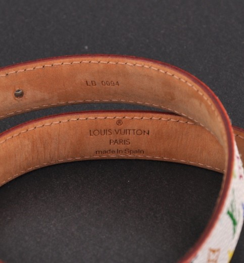 AUTH Pre-owned LOUIS VUITTON monogram multicolor santur belt