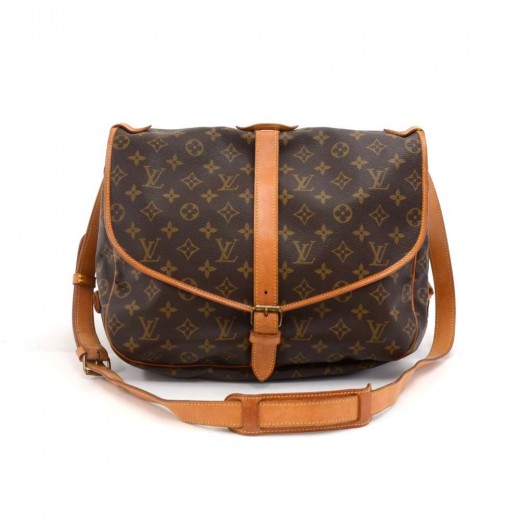 Louis Vuitton Vintage Saumur 35 Monogram Canvas Louis Vuitton Vintage Saumur 35 Monogram Canvas